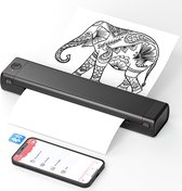 Tattoo Stencil Printer - Tattoo Printer - Foto Printer - Thermische Printer - Incl. Transfer Papier + Opbergtas - Zwart