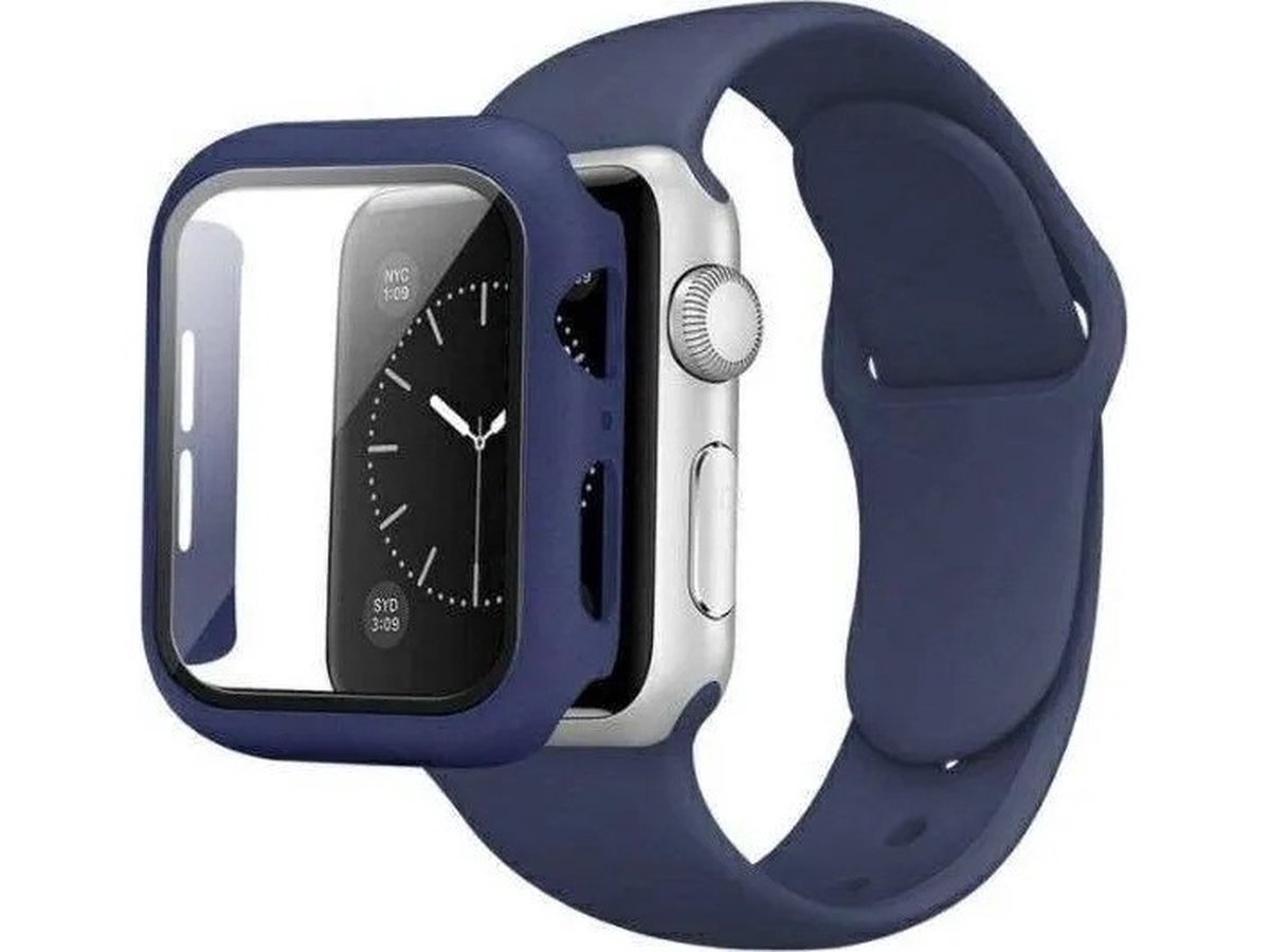 Beline pasek smartwatchbandje voor Apple Watch Silicone 38-40-41mm blauw