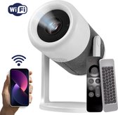 MONRIY X6 - Beamer - luxe - WiFi HDMI Bluetooth - 7000 lumen - Android 11 - Mini Projector - Wit