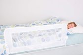 Maggie Peuter Bed Rails Guard - Opvouwbare & Draagbare Bed Veiligheidsbarrière - Geschikt voor Verzonken, platte en latten bedbodems tot kingsize matras - 110cm breed x 50cm hoog - wit - Model G7742