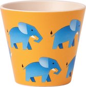 Quy Cup - 90ml Ecologische Reis Beker - Espressobeker “Elefant - Olifant” 7x7x7cm