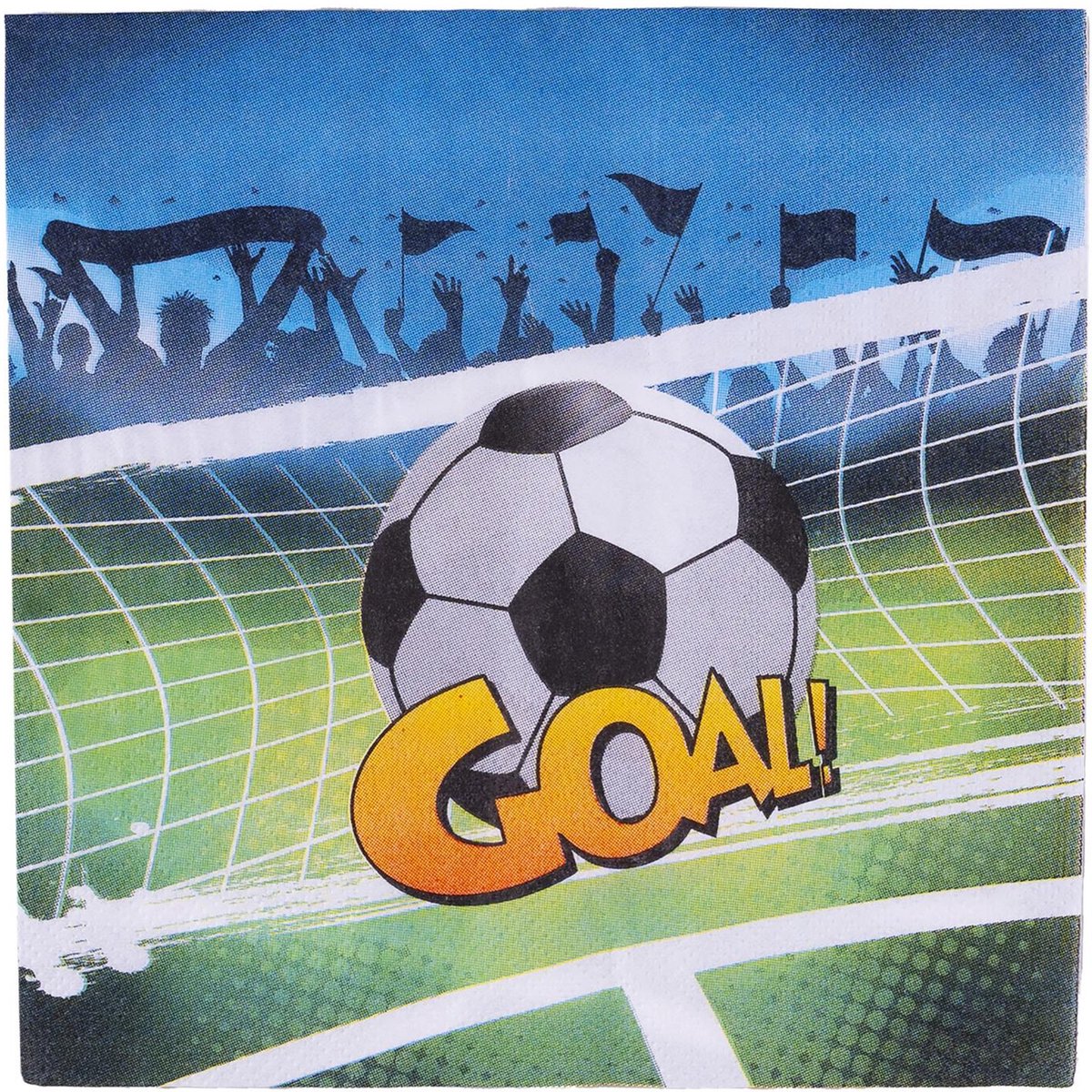 Servetten voetbal goal