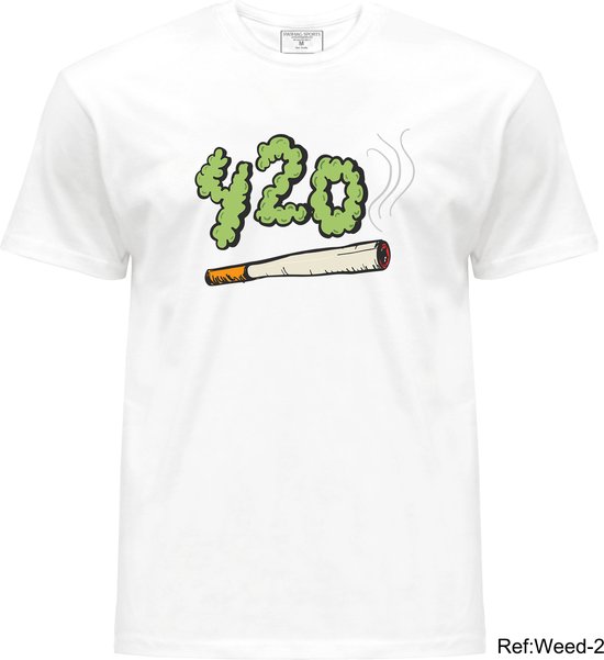 T-shirt Weed-Lover 420 weed Cannabis Couture: Trendy Weed T-Shirts 100%Cotton Fashion