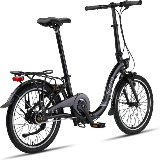 PACTO SEVEN N7 FOLDING BIKE BLACK Nexus 7v VOUWFIETS PLOOIFIETS TERUGTRAPREM LAGE INSTAP FIETS ALUMINIUM van PACTO — afbeelding 2