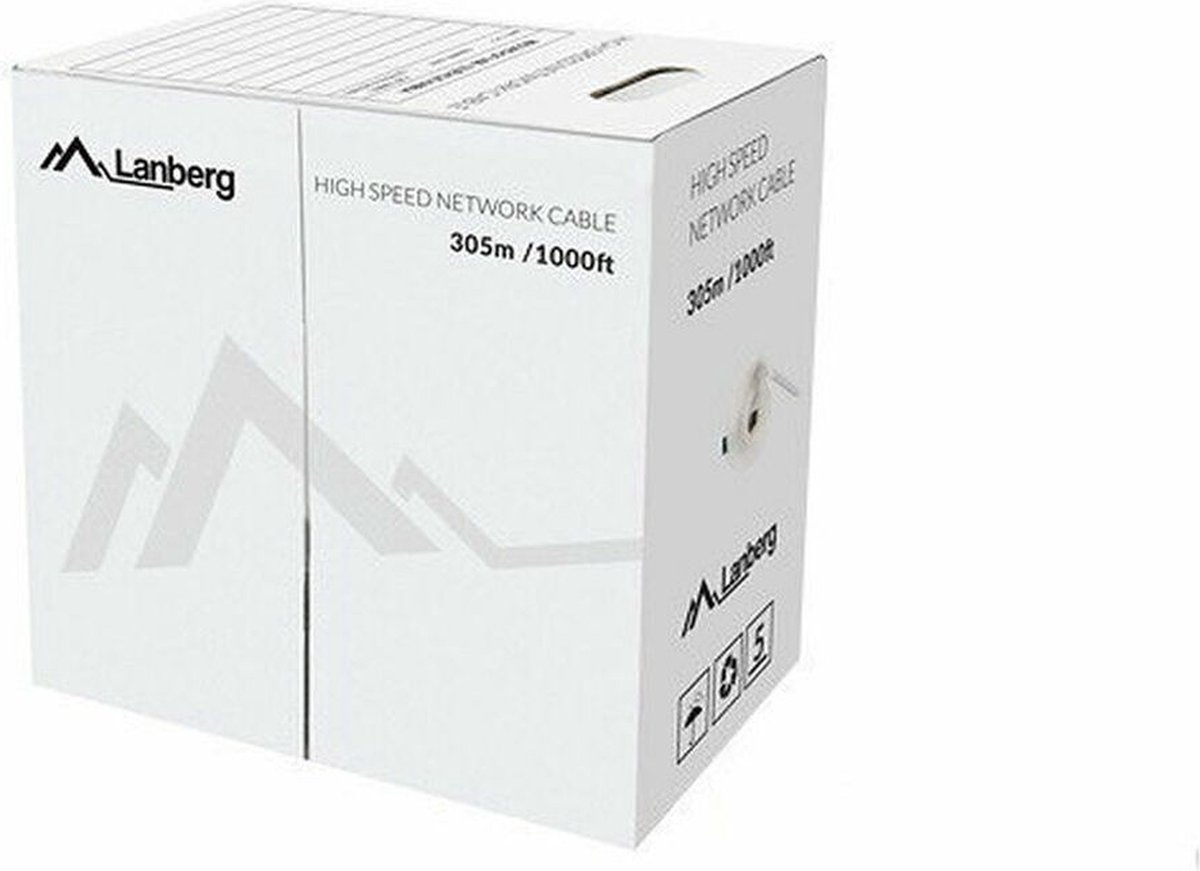 Lanberg Cat5e U/UTP Netwerkkabel 305 Meter Groen