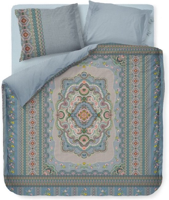 Pip Studio Majorelle Carpet dekbedovertrek - Lits-Jumeaux - 240x200/220 - Blauw