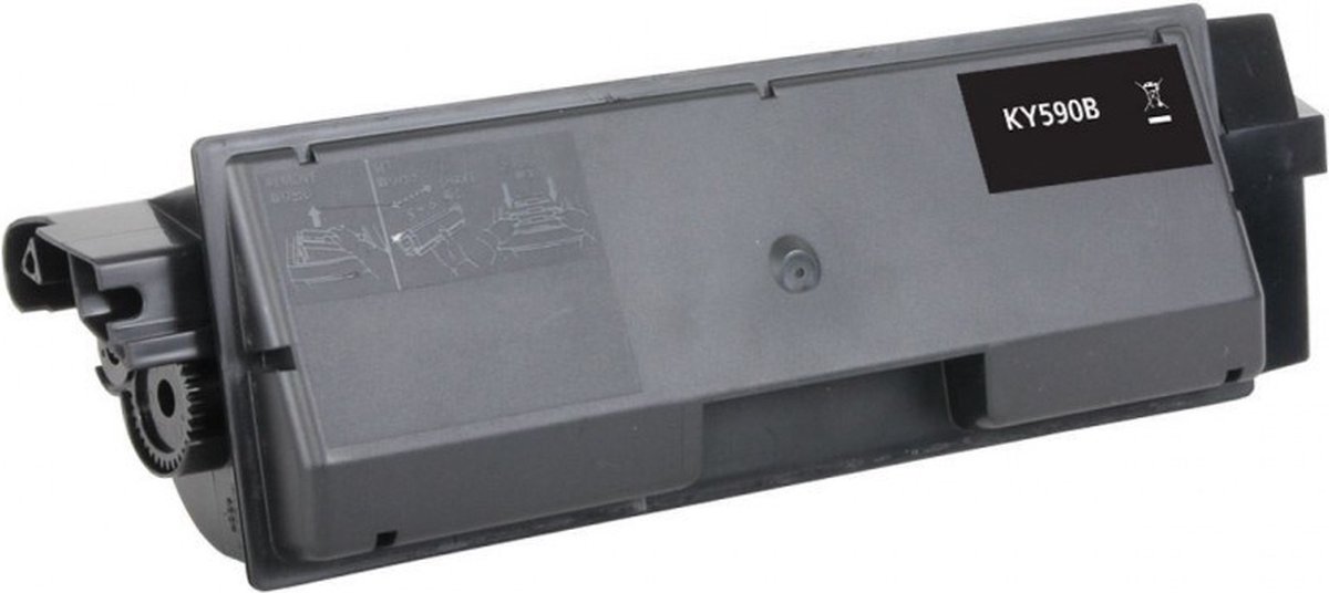 Toner Geschikt voor Kyocera TK 590 | 1x Zwart Geschikt voor Kyocera ECOSYS M6026cidn, ECOSYS M6526cdn, ECOSYS M6526cidn, ECOSYS P6026cdn, FS C2026, FS C2126