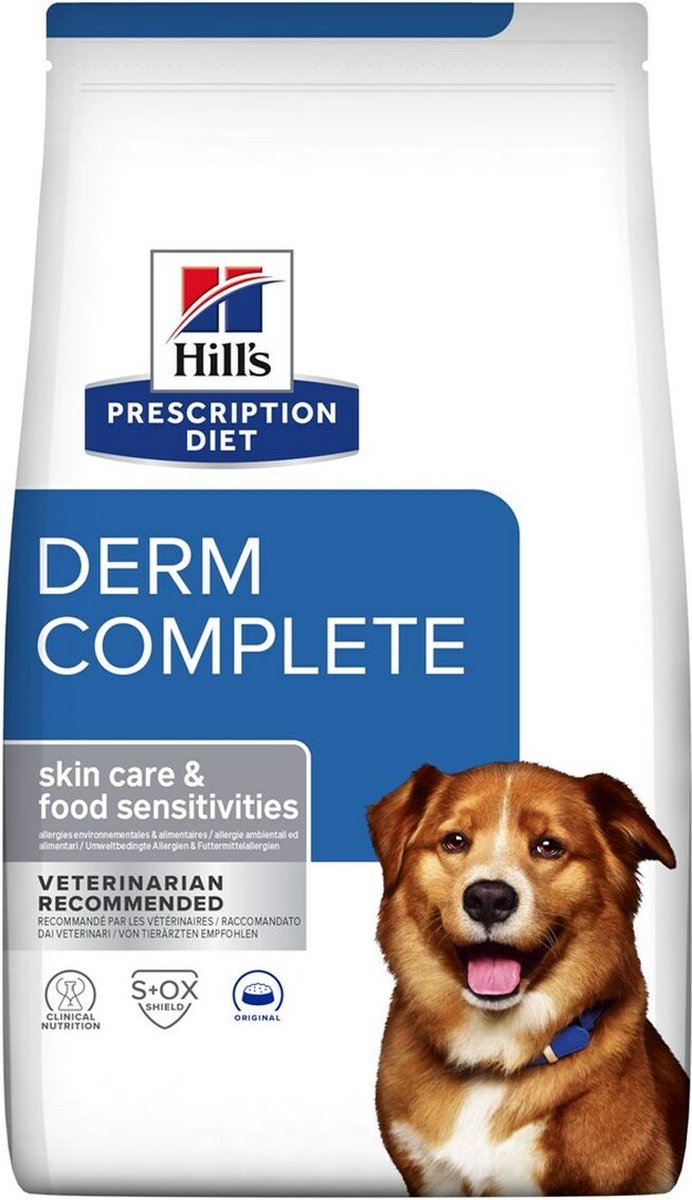 12kg Derm Complete Hill's Prescription Diet Hondenvoer
