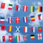 Vlaggenlijn 24 vlaggen landen EK 2024 / EURO 2024 | 10 meter