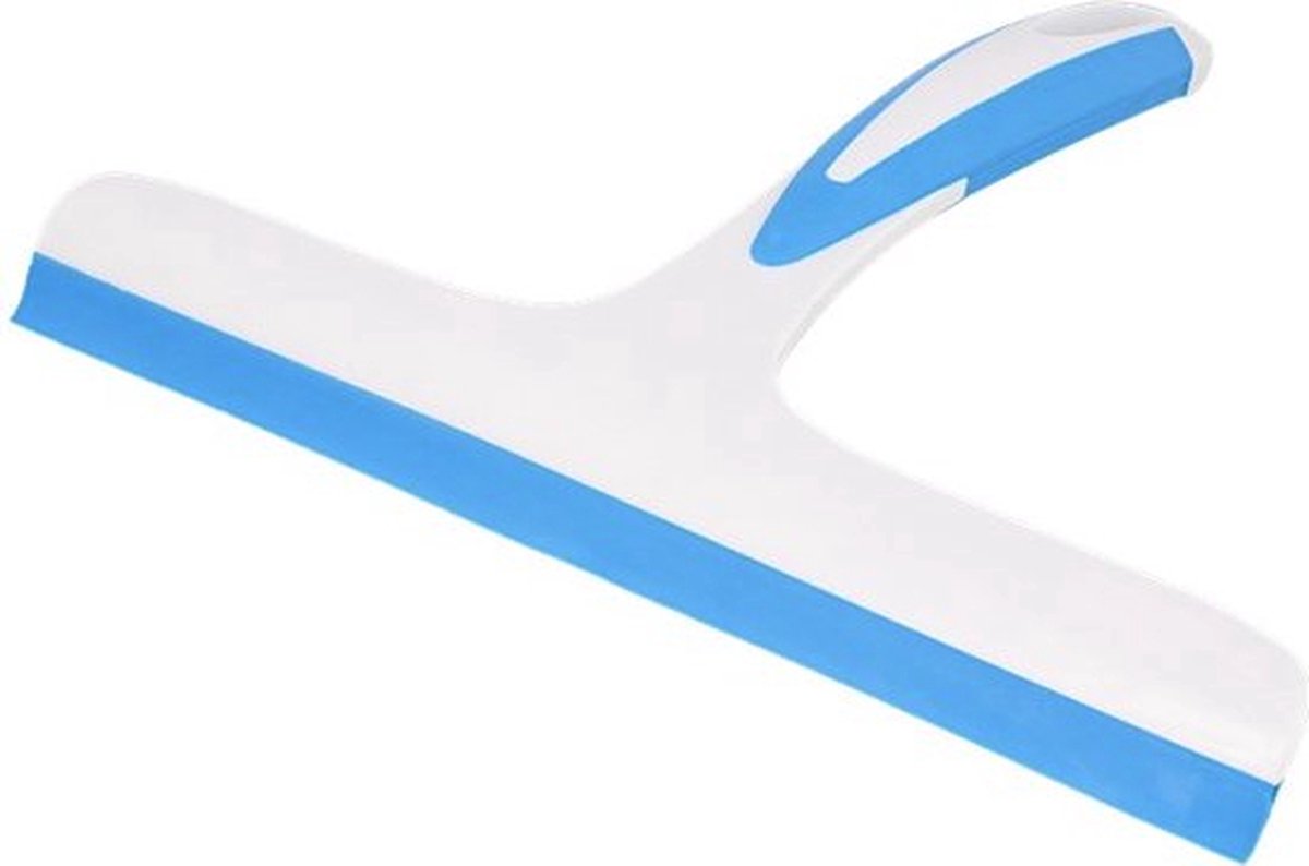 Goedkoopste Douche Zeem - Raam Zeem - Raam Wisser- Hand wisser - 24 x 21,5 x 3 cm - Blauw & wit