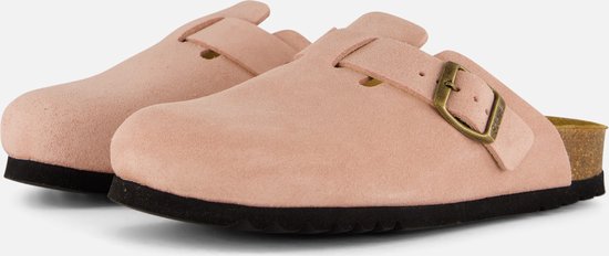 Foto: Scholl fae sandalen roze suede dames maat 38