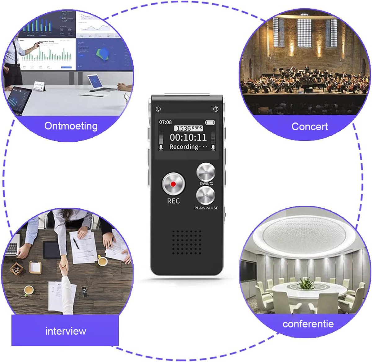 Digital voice recorder Philips DVT 2110 voor interviews Digital voice recorder Philips DVT 2110 voor interviews