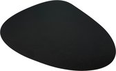 6 luxe placemats lederlook - 6 stuks - EI zwart/bruin - 44x37 cm - dubbelzijdig - Kade 171