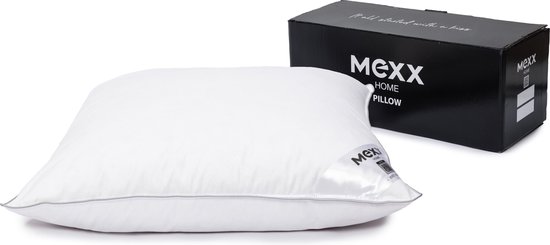 Mexx Excellent - Hoofdkussen soft - dons en veren - katoenen tijk - absorberend - 60 cm x 70 cm