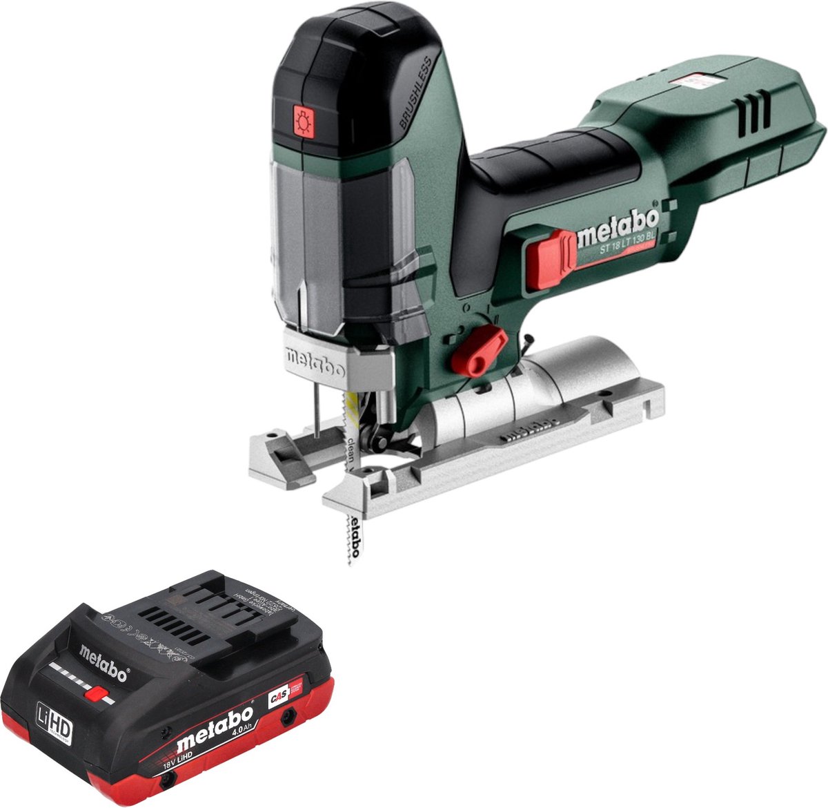 Metabo ST 18 LT 130 BL accudecoupeerzaag 18 V 130 mm borstelloos + 1x accu 4.0 Ah - zonder oplader