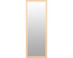 Dutchers.® Deurspiegel - Hangspiegel - Lange Deurspiegel Hangend - Spiegel - Ophangen Doormiddel Van Haken - Bruin - 90x30 Cm