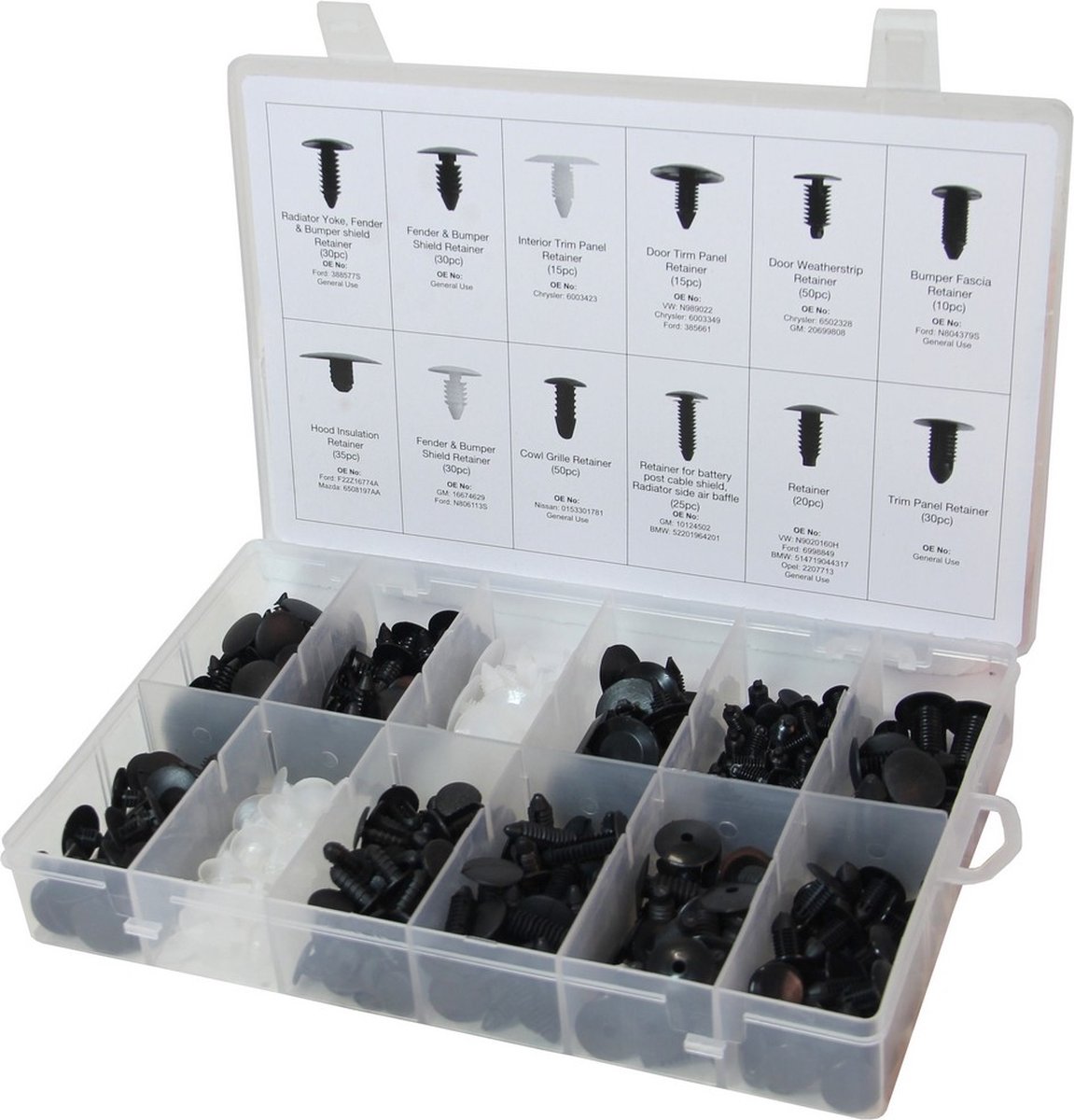 Interieur clip set - Auto clips 340 dlg - Universeel - Interieurclips - XP Tools