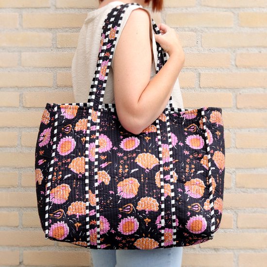 Lekespring Grote tote bag strandtas voor dames, shoppertas, laptoptas