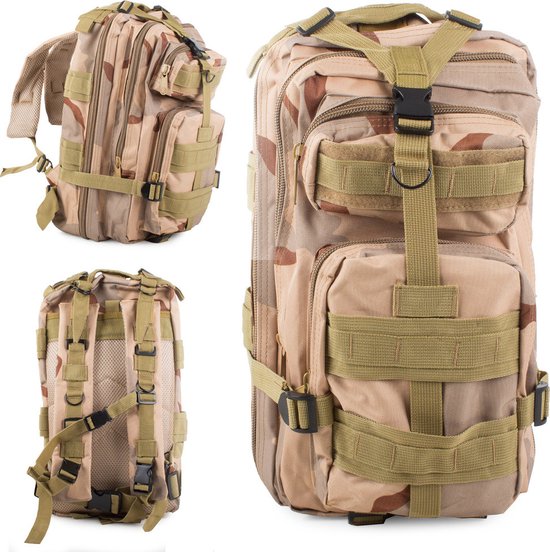 Sac à dos tactique 30L - sac à dos militaire extérieur - noir - Sac à dos d'urgence