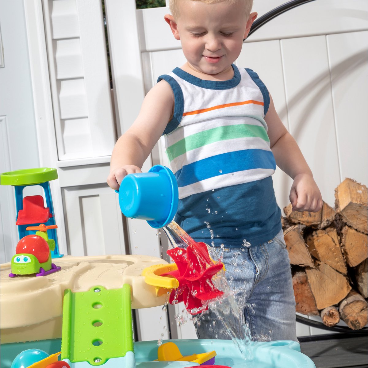 Step2 Ball Buddies Watertafel voor kinderen met ballen - Kinder speelgoed van kunststof met 23 accessoires incl. ballen - Speelgoed activiteitentafel voor binnen of buiten / tuin — afbeelding 3