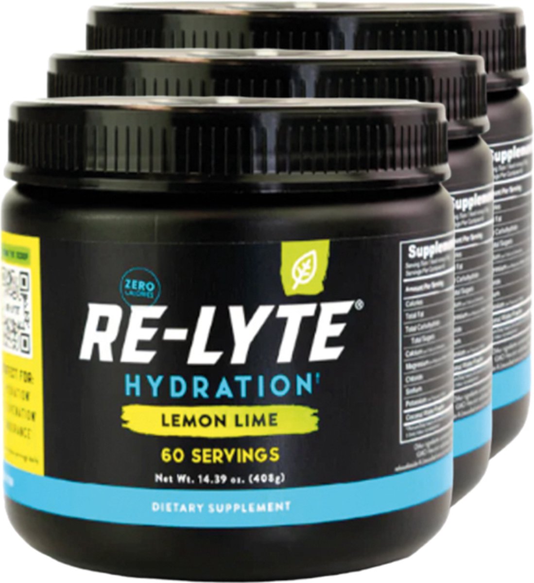 Goedkoopste Re-Lyte | Hydration Drink Mix | Lemon Lime 408g | 3 stuks | 3 x 408 gram