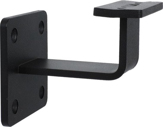 Trapleuninghouder zwart - Vierkant