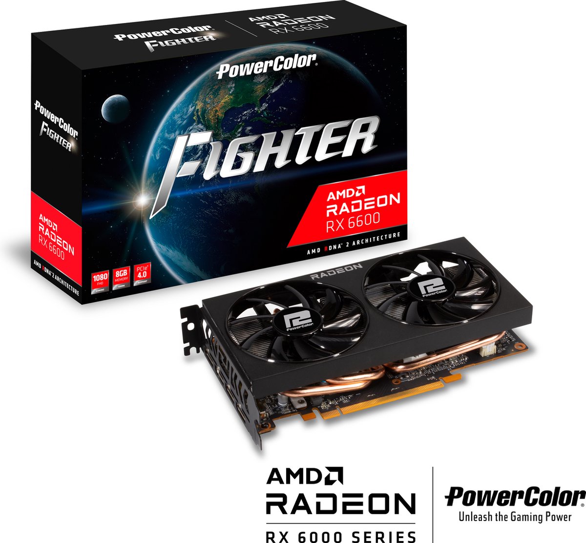 PowerColor RX 6600 Fighter 8GB Videokaart