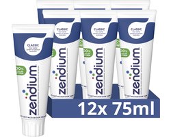 Zendium - Tandpasta - Classic - 12 x 75 ml - Voordeelverpakking