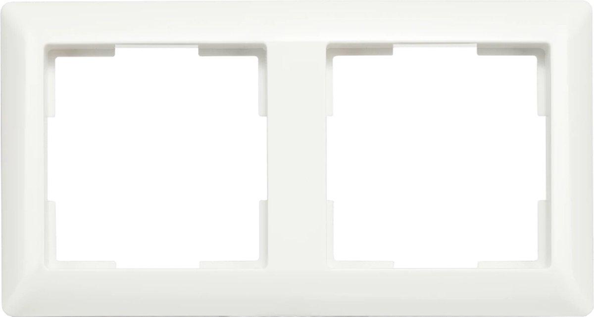 ION Industries - Afdekraam - J1- 2-voudig - verticaal/horizontaal - 153 x 80 x 11 mm - Alpin Wit