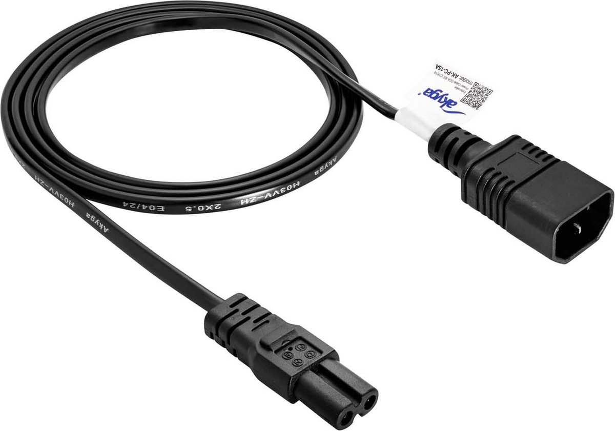 Akyga AK-PC-15A Serie - Stroomkabel - 1.5m - CCA