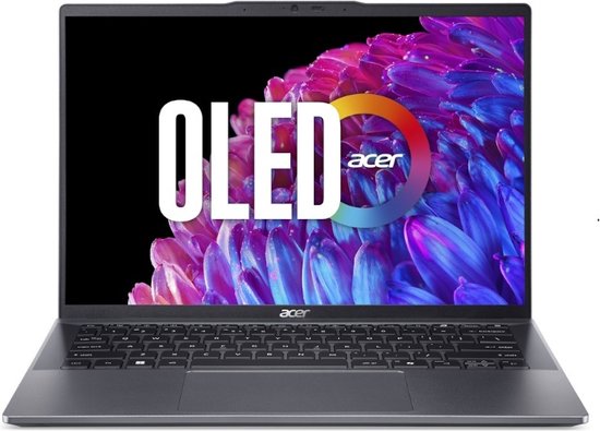 Acer Swift Go 14 SFG14-63-R4V3 AMD Ryzen™ 5 PRO 8645HS Laptop 35,6 cm (14") WQXGA+ 16 GB LPDDR5x-SDRAM 512 GB SSD Wi-Fi 6E (802.11ax) Windows 11 Home Grijs