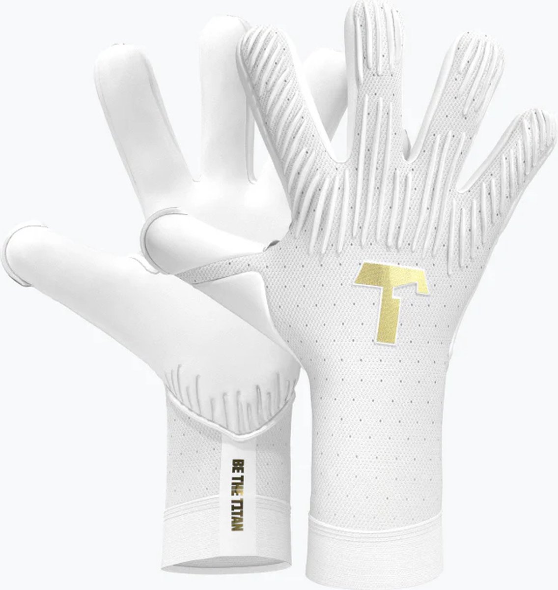 T1TAN Rebel 2.0 White-Out Keepershandschoenen volwassenen & jongeren - met vingerbescherming - Maat 6