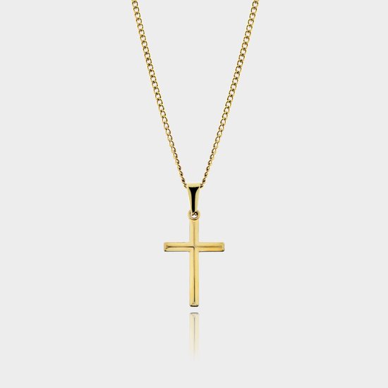 Collier pendentif croix - Collier pendentif Cross d’or - 50 cm de long - Collier homme avec pendentif - Mythes grecs - Bijoux Olympus