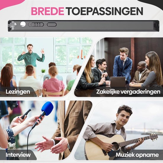 BPgoods® - Digitale Voice Recorder - Audio Recorder - Dictafoon