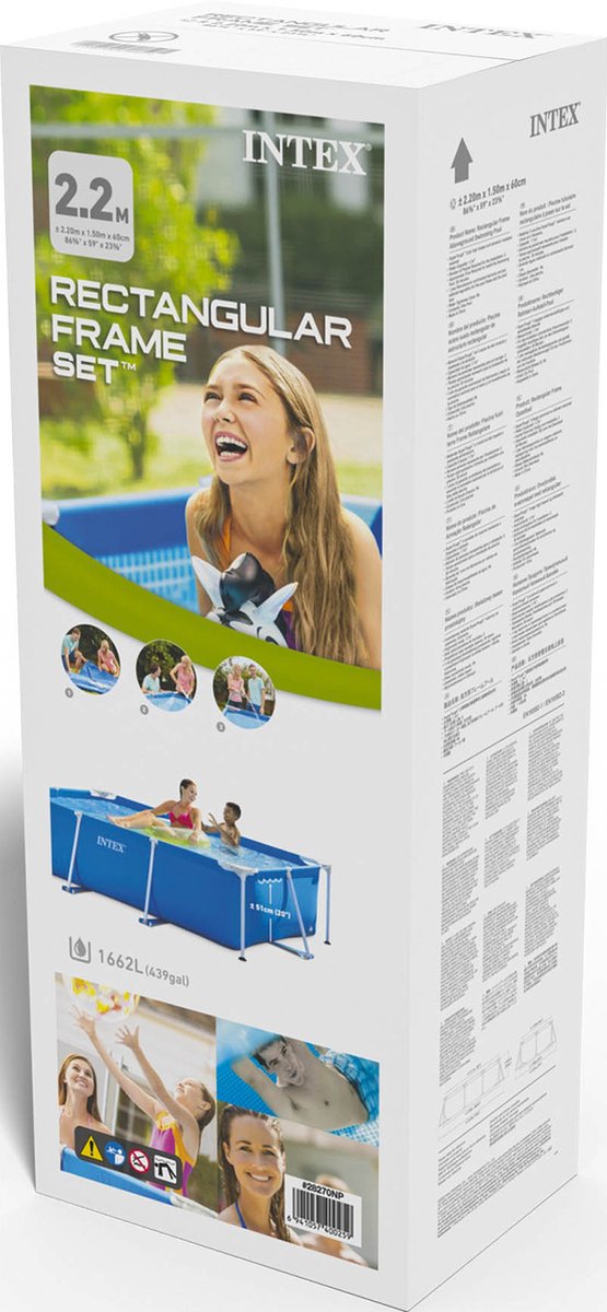 Intex Rechthoekig Opzetzwembad - 220 x 150 x 60 cm — afbeelding 7