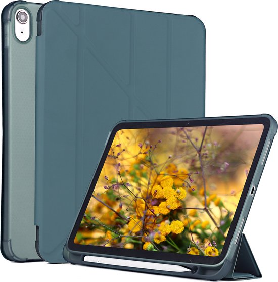 Tablet Hoes geschikt voor iPad Hoes 10e generatie (2022) 10.9 inch - iPad A16 Hoes (2025) 11 inch - Groen