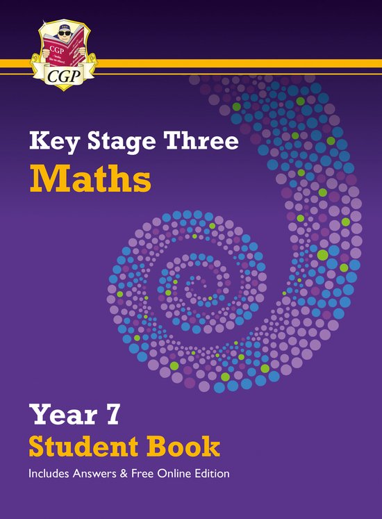 CGP KS3 Textbooks- KS3 Maths Year 7 Student Book - with answers & Online Edition