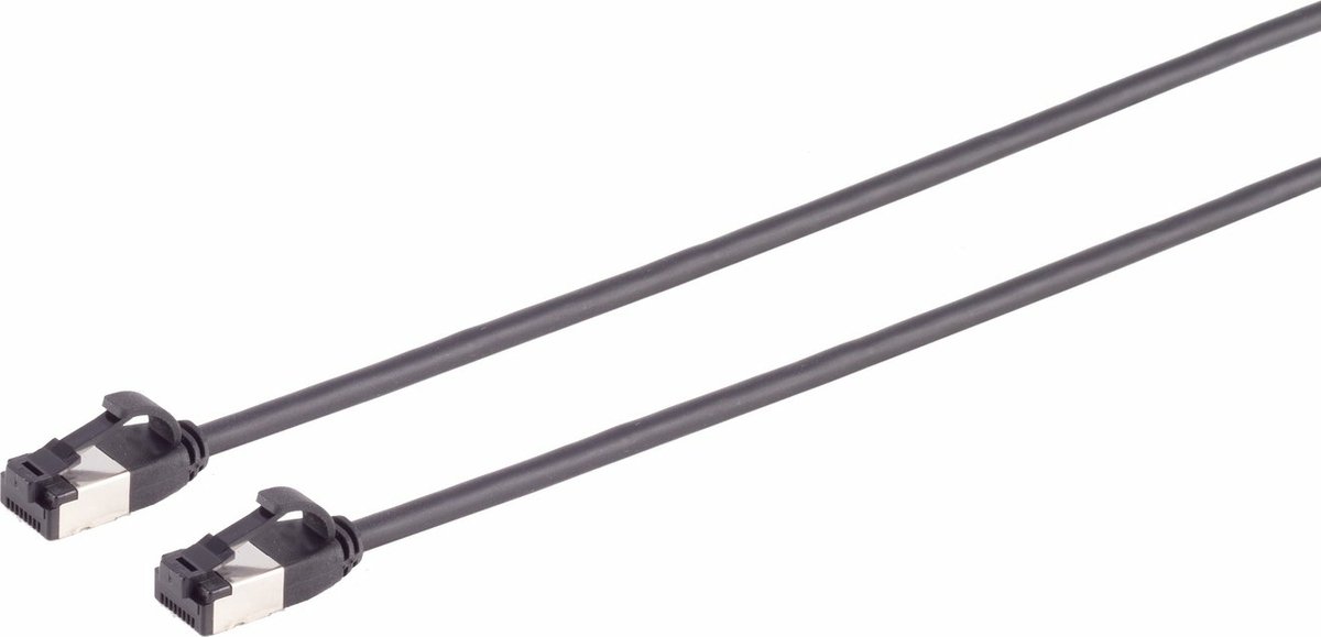 CAT8.1 U/FTP ultra dun zwart - Netwerkkabel - Computerkabel - Kabel