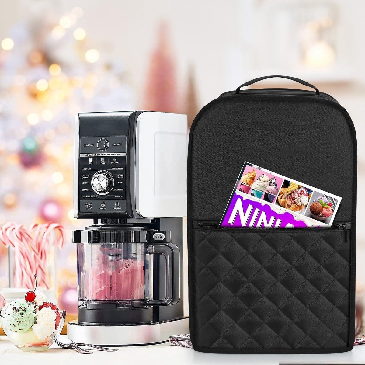 Itmbet 4-teiliges Eisbehälter-Set für Ninja Creami NC300EU & NC301EU