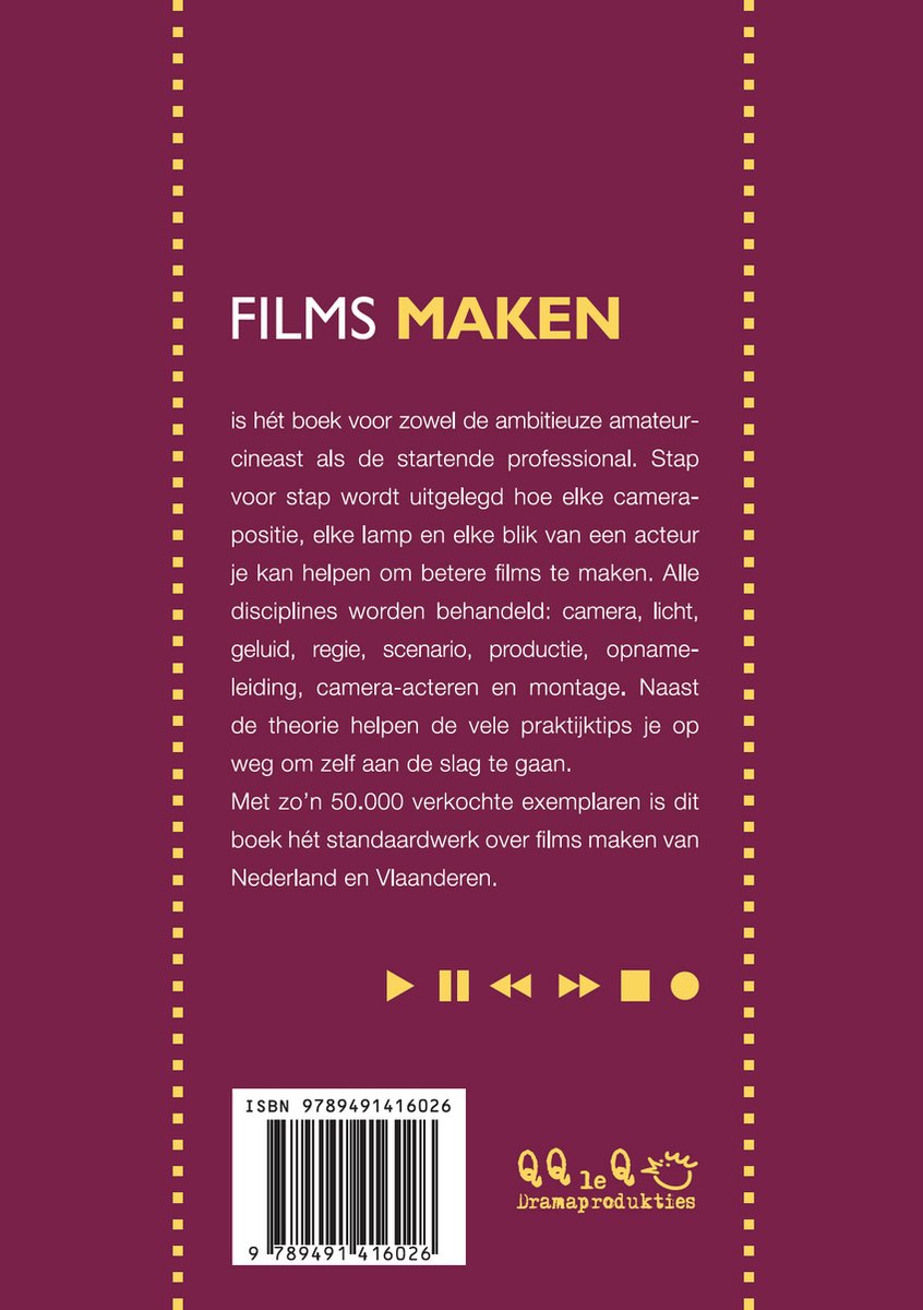 Films maken - back cover