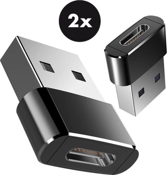 Set van 2 | USB C naar USB Adapter | USB-C naar USB convertor | opzetstuk | office | USB 3.1 to USB C HUB | pc | laptop | USB C naar USB A female | telefoon | adapter | Surface | Dell | HP | Samsung | USB-A | Lenovo