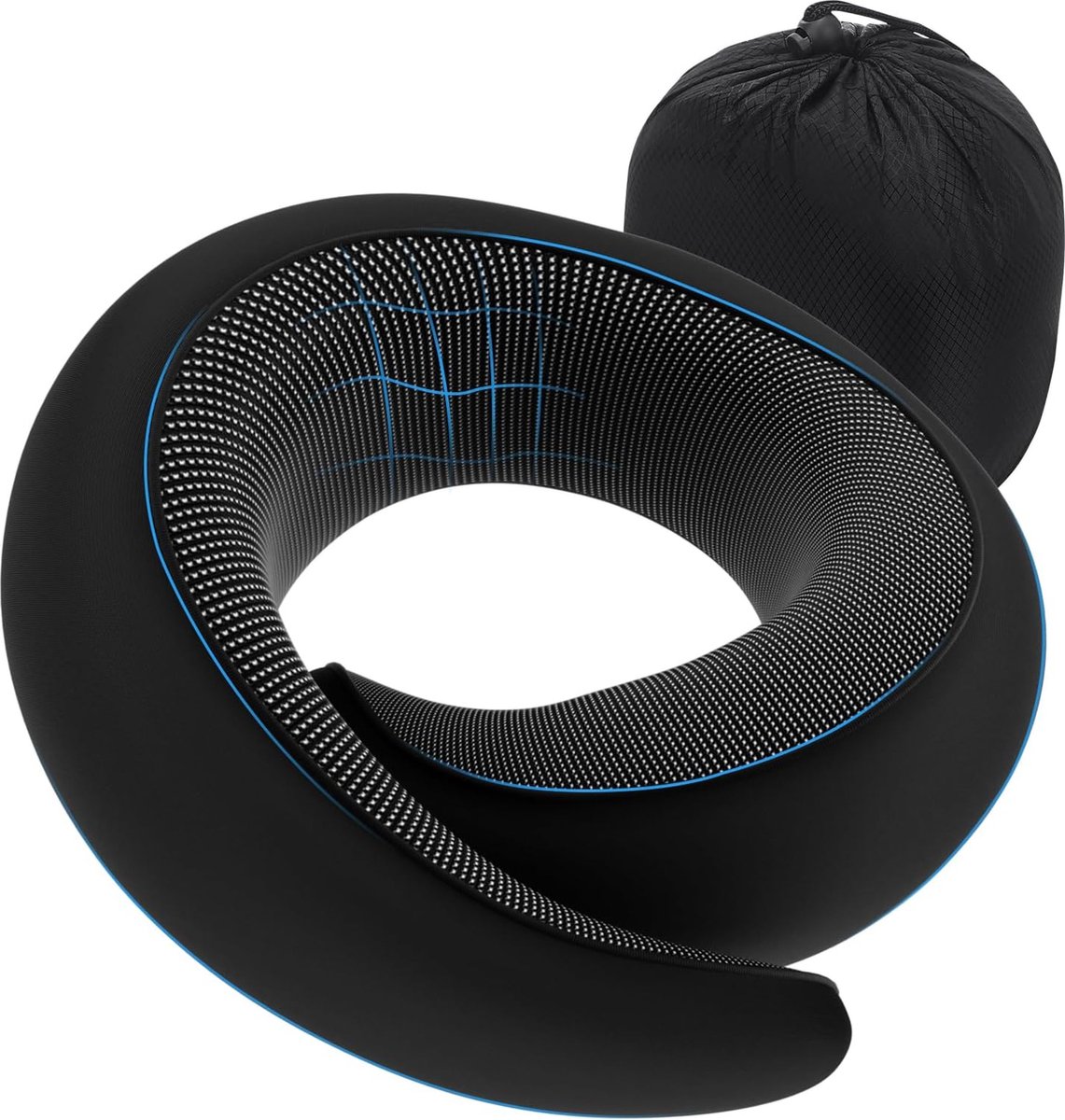 Bol.com Nekkussen - Reiskussen - voor auto - vliegtuig - Nekkussens - reis kussen - Memoryfoam - Traagschuim - Travel Pillow - S... aanbieding