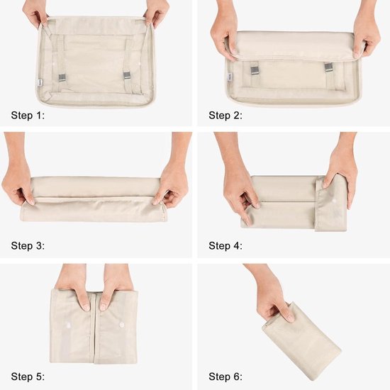 Essentials 4-delige Reisaccessoireset met Inpakkubussen, Bagageorganizer met Dubbele Ritssluiting, Mesh-bovenkant, Polyester, 2 Medium2 Groot, Blauw (Voorheen Basics