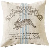 LOBERON Housse de coussin La Lapin beige