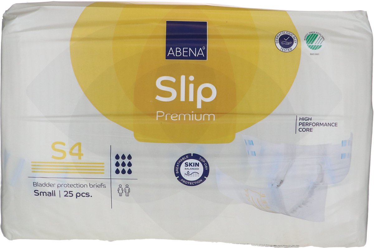Goedkoopste Voordeelverpakking van 3 x Abena Slip Premium S4 2200ml, 25 stuks