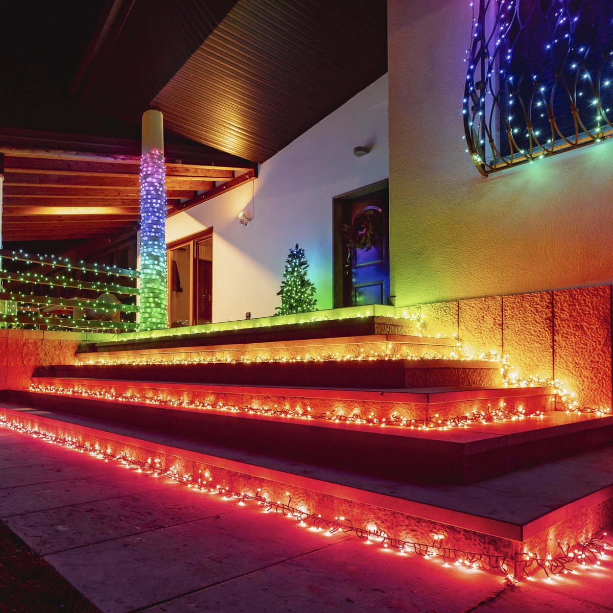 Twinkly Strings Lichtsnoer - 20M - LED Verlichting - RGB & Warm Licht - Dimbaar - Binnen & Buiten - Bluetooth Wifi - Werkt met Homekit, Homey, Google Home, Razer Chroma - Zwart – foto 2