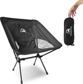 Chaise de camping Travelhawk - Chaise de plage - Chaise de pêche - Chaise pliante - Pliable - Pliable - Léger - Zwart