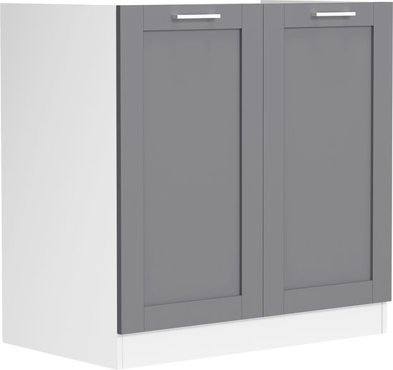 VCM Spülenunterschrank Breite 80 cm Spülschrank Unterschrank Spüle Küche Landhaus Colura