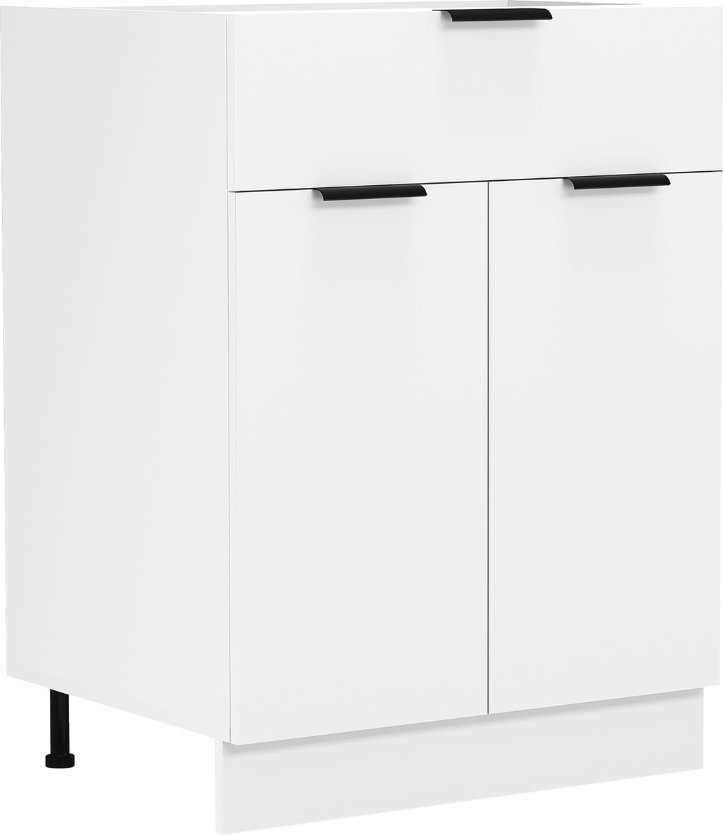 Vcm keukenkast breedte 60 cm ladeblok keuken keukenmeubel Fasola Wit