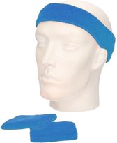 Go Go Gadget -Zweerbandjes set - 2x polsbandje - 1 x hoofdband - Hemelsblauw